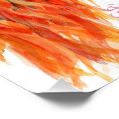 Poster 'Peekaboo' de la vache de Highland Imprimer (Coin)