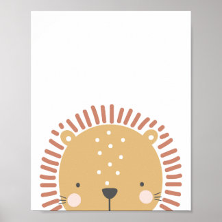 Poster Peekaboo Scandi Style Lion