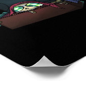 Poster Peekaboo Sloth Halloween (Coin)