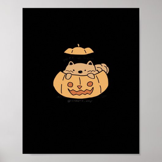 Poster Peekaboo Vibes d'automne (Devant)