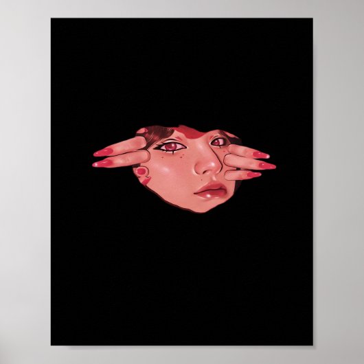 Poster Peekaboo - Vibes de conception de fentes (Devant)