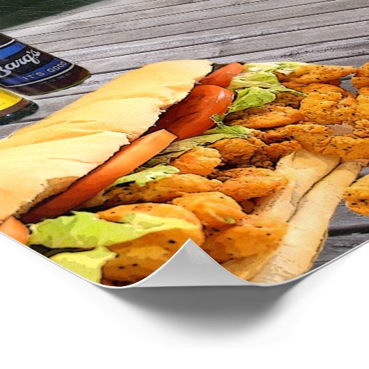 Poster Peel Em crevettes (Coin)