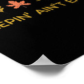 Poster Peepin' Ain't Easy Leafer Automne automne (Coin)