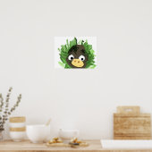 Poster Peeping Monkey (Cuisine)