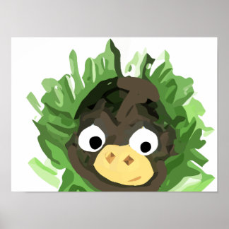 Poster Peeping Monkey