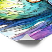 Poster Peeps-Ducks Aquarelle pour enfants (Coin)