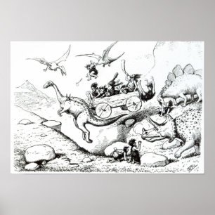 Poster Peeps préhistoriques, 1894