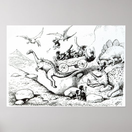 Poster Peeps préhistoriques, 1894 (Devant)