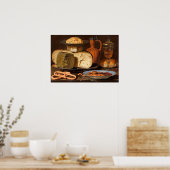 Poster Peeters - Fromages, Amandes Et Pretzels (Cuisine)