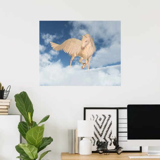 Poster Pegasus À Travers Les Nuages (Bureau à domicile)