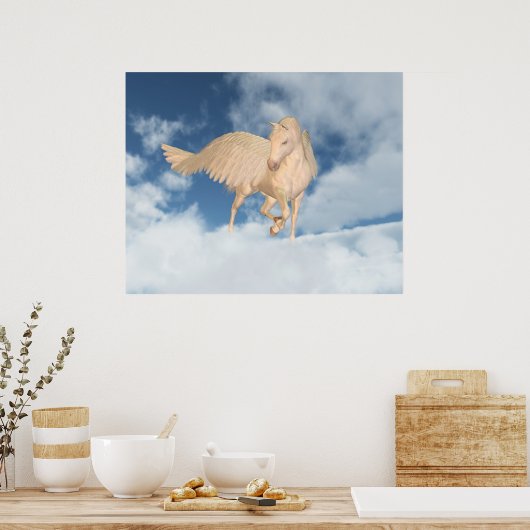 Poster Pegasus À Travers Les Nuages (Cuisine)
