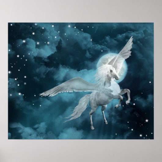 Poster pegasus clair de lune (Devant)
