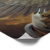 Poster Pegasus le cheval ailé en Golds et Gris (Coin)