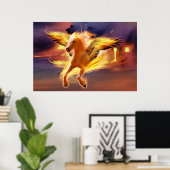 POSTER PEGASUS MENER AVEC LA LUMIÈRE (Bureau à domicile)