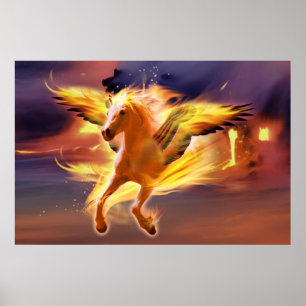 POSTER PEGASUS MENER AVEC LA LUMIÈRE