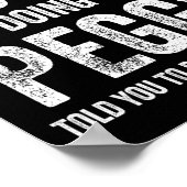 Poster Peggy If At First You Dont Succeed Try Doing What (Coin)