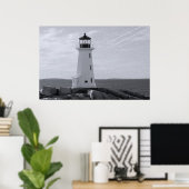 Poster Peggy's Cove Lighthouse en beaux-arts (Bureau à domicile)