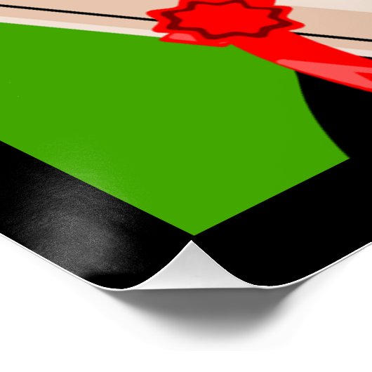 POSTER PÉGUIN DE DIPLÔME (Coin)