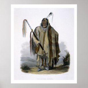 Poster Pehriska-Ruhpa, un Minatarre ou Indien