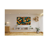 Poster Peigne de miel rustique Texturé Art Abstrait