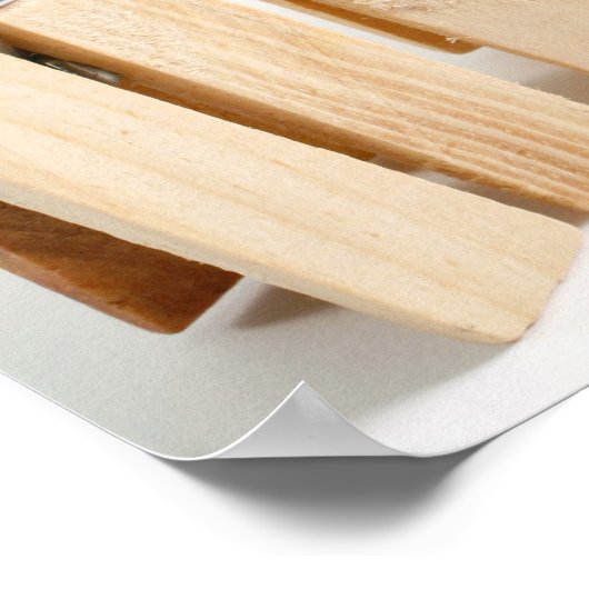 Poster Peignoirs en bois (Coin)