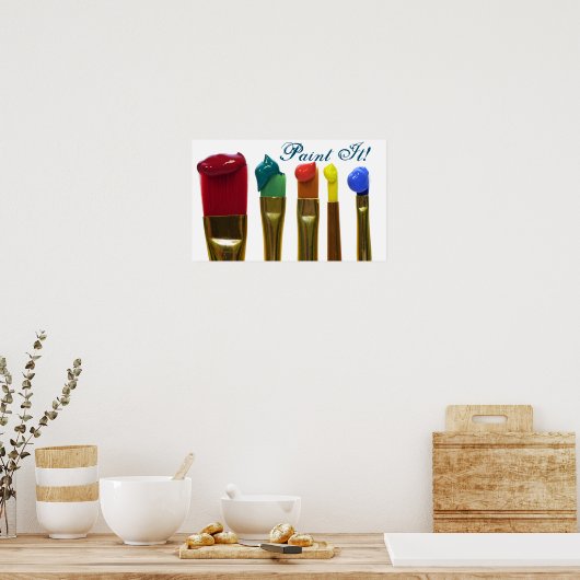 Poster Peindre (Cuisine)