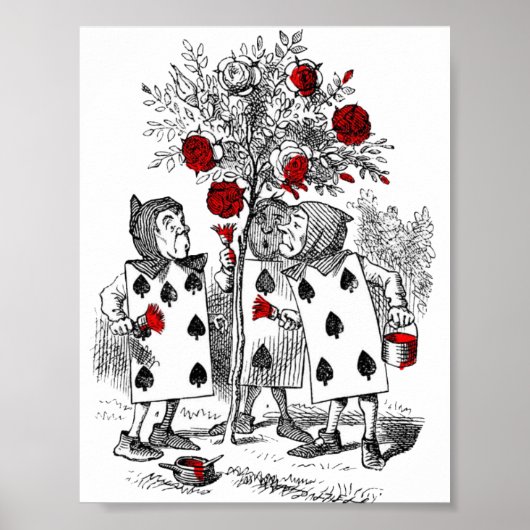 Poster Peindre le rouge Rose (Devant)