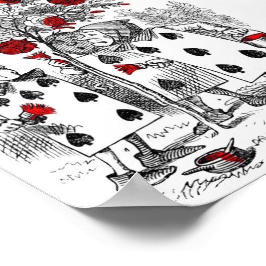 Poster Peindre le rouge Rose (Coin)