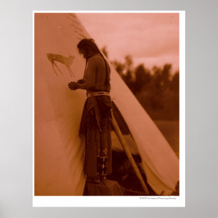 Poster Peindre le signe de sa médecine