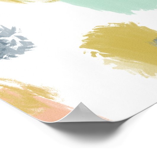 Poster Peindre les nuances dans les tons pastel (Coin)