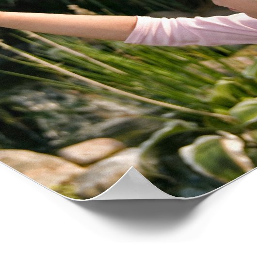 Poster Peindre Une Fleur (Coin)