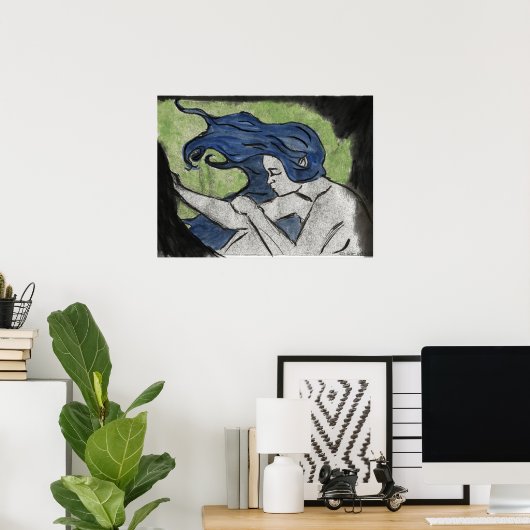 Poster Peint au vent (Bureau à domicile)