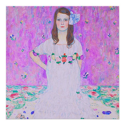 Poster peint Mäda Primavesi de Gustav Klimt (Devant)