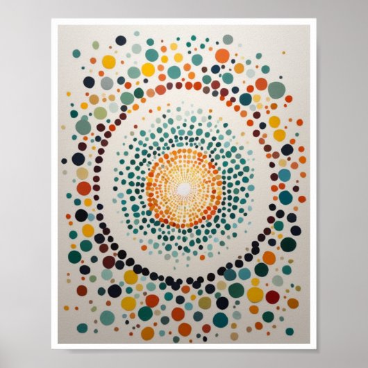 Poster peint point sens d'expansion Wall Art Poste (Devant)