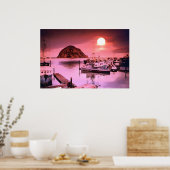 Poster peint sur les teintes du port (Cuisine)
