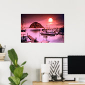 Poster peint sur les teintes du port (Bureau à domicile)
