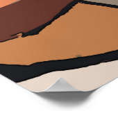 Poster Peintre auto-peinture Abstrait (Coin)