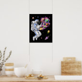 Poster Peintre d'astronaute spatial (Cuisine)