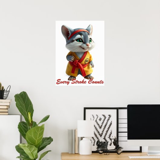 Poster Peintre professionnel à fourrure (Bureau à domicile)