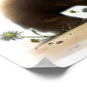 Poster Peinture 3D Aquarelle d'un joli fourmier géant (Coin)