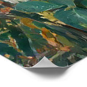 Poster Peinture à fleurs d'été (Coin)
