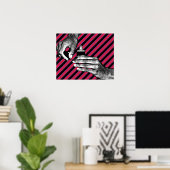 Poster Peinture à la main Fingernails Manicure Maquillage (Bureau à domicile)