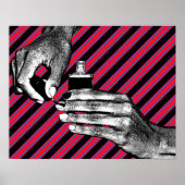 Poster Peinture à la main Fingernails Manicure Maquillage (Devant)