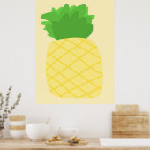 Poster peinture à l'ananas (Cuisine)