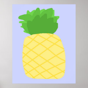 Poster peinture à l'ananas