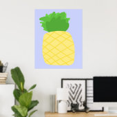 Poster peinture à l'ananas (Bureau à domicile)