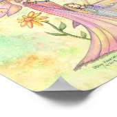 Poster Peinture à l'aquarelle artistique de fée mère et f (Coin)