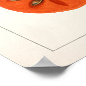 Poster Peinture à l'aquarelle de fruits Persimmons (Coin)