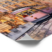 Poster Peinture à l'aquarelle de style bohème de Vienne (Coin)