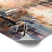 Poster Peinture à l'aquarelle de style bohémien de Londre (Coin)